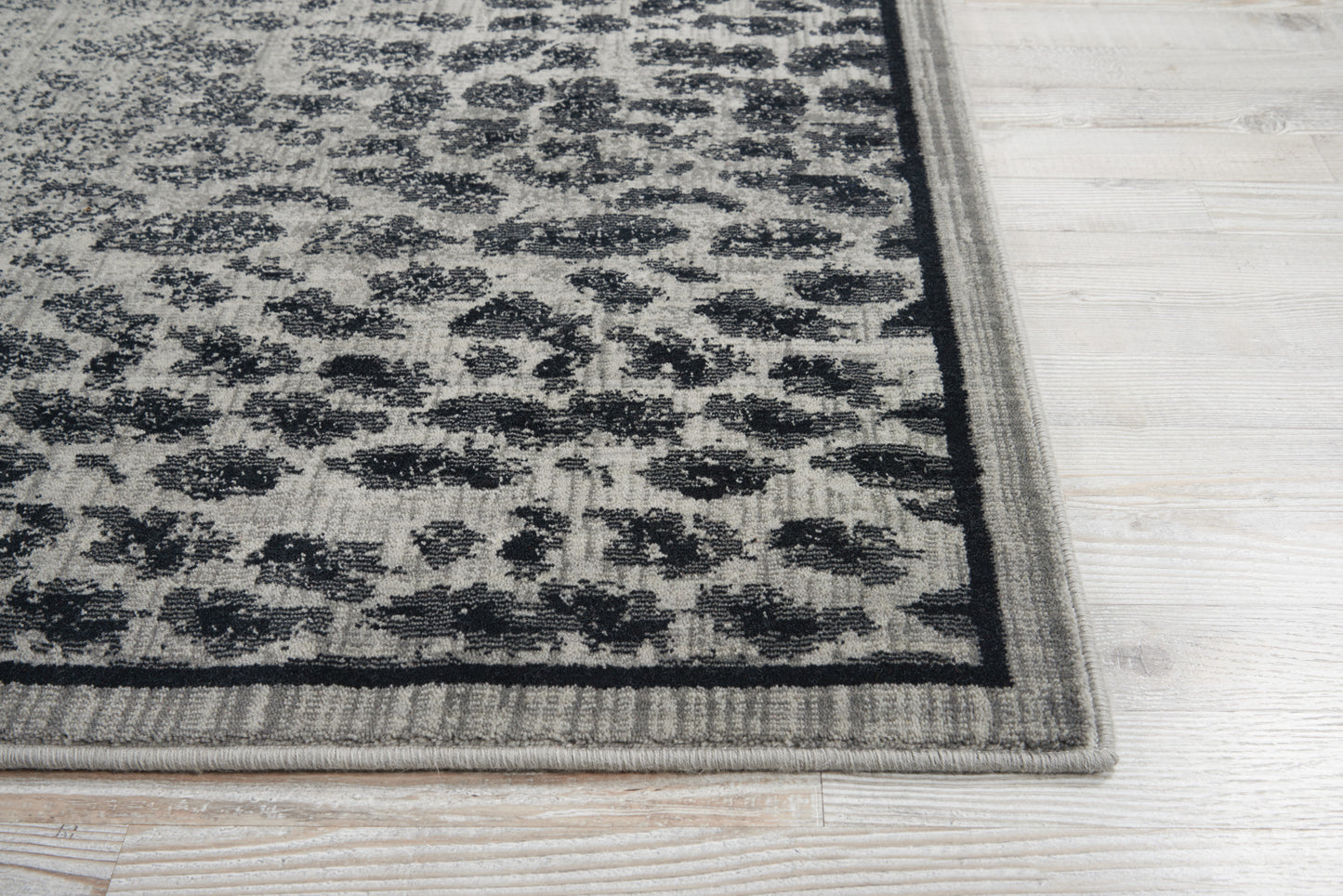 Nourison Home Riviera  Grey Black  Contemporary