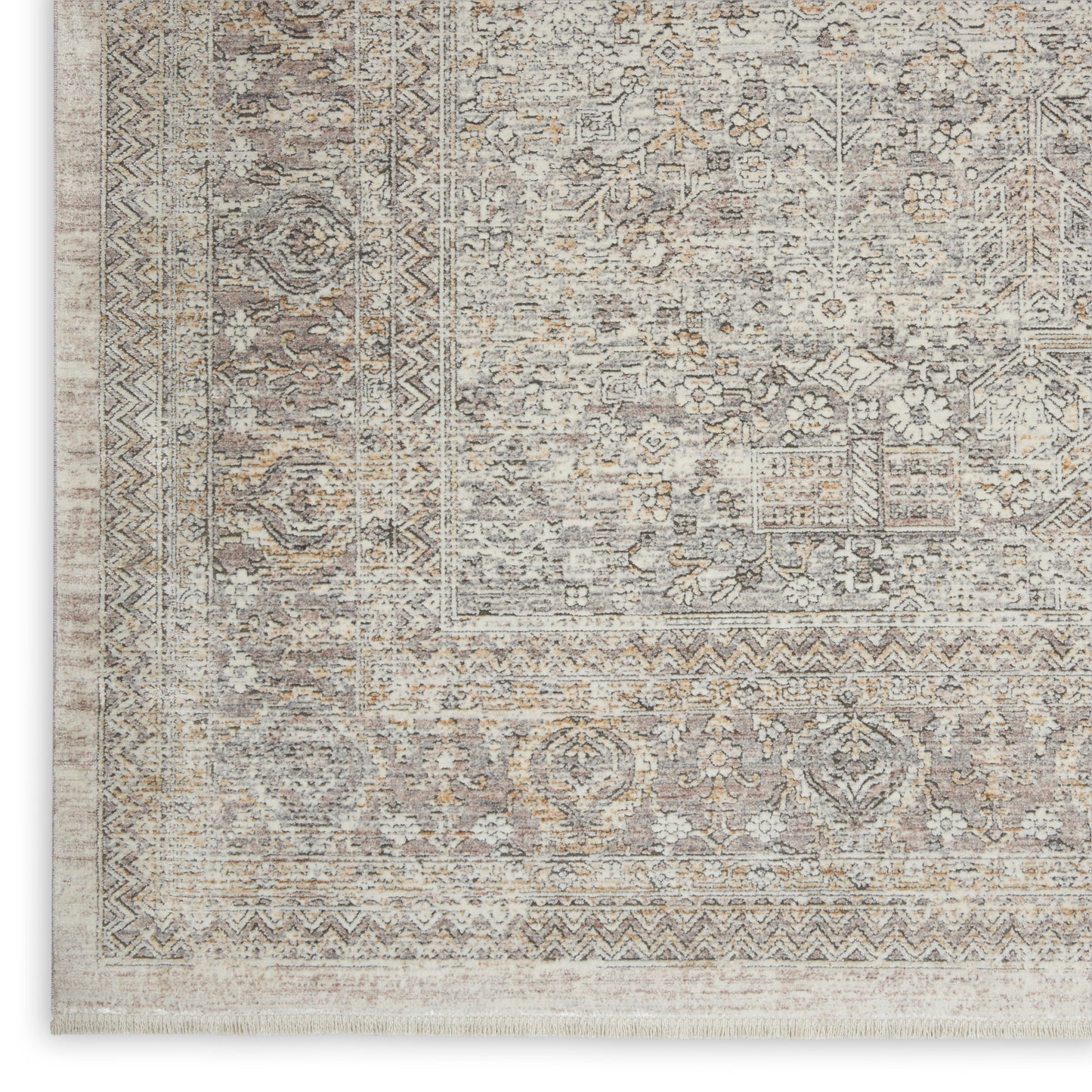 Nourison Home Starry Nights  Cream Grey  Traditional