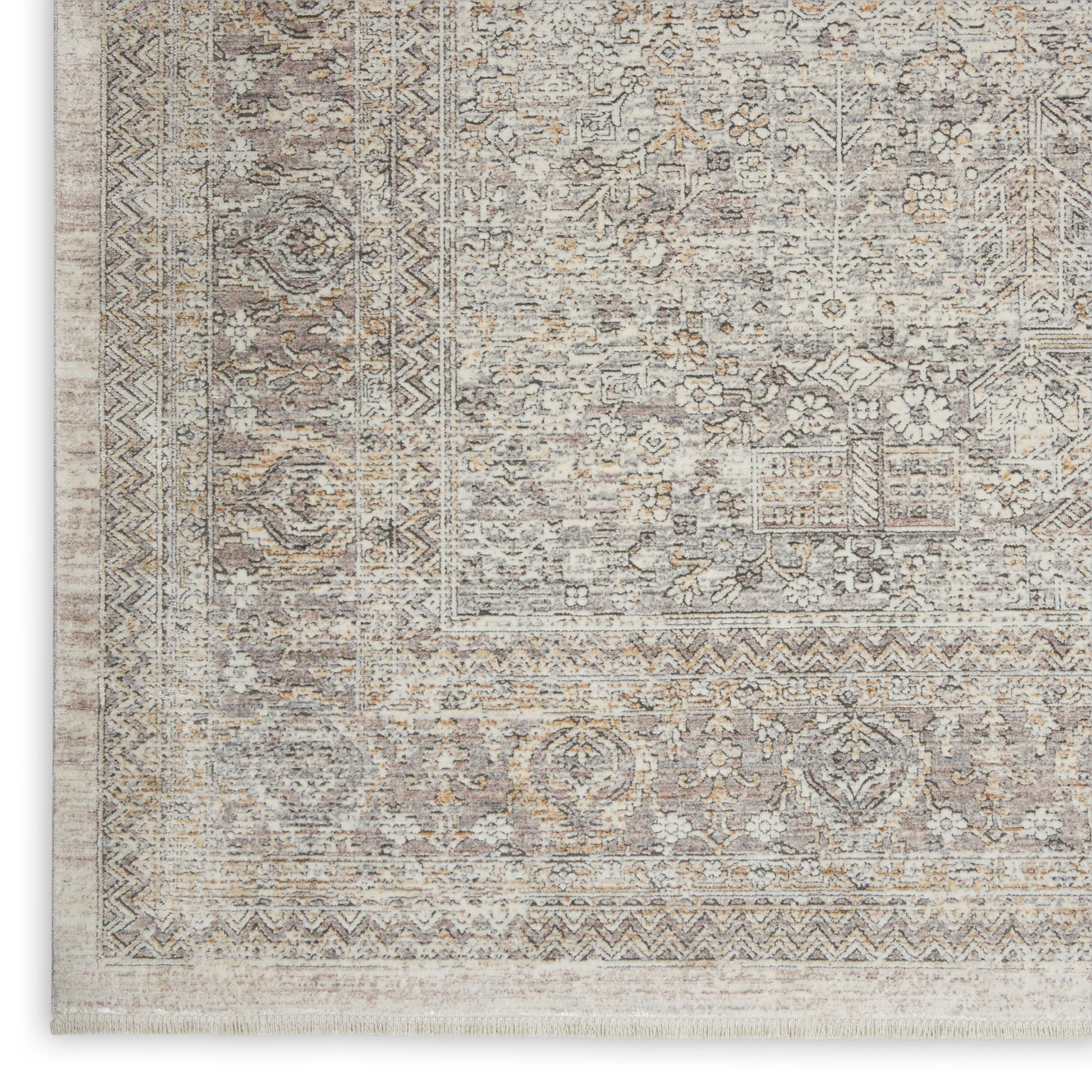 Nourison Home Starry Nights  Cream Grey  Traditional