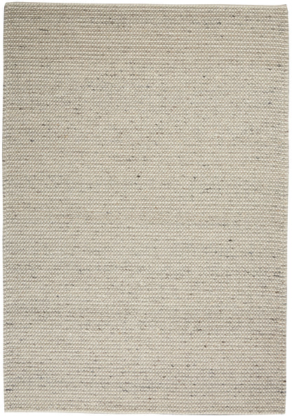 Calvin Klein Textured Dots CK80 Silver Contemporary Woven Rug