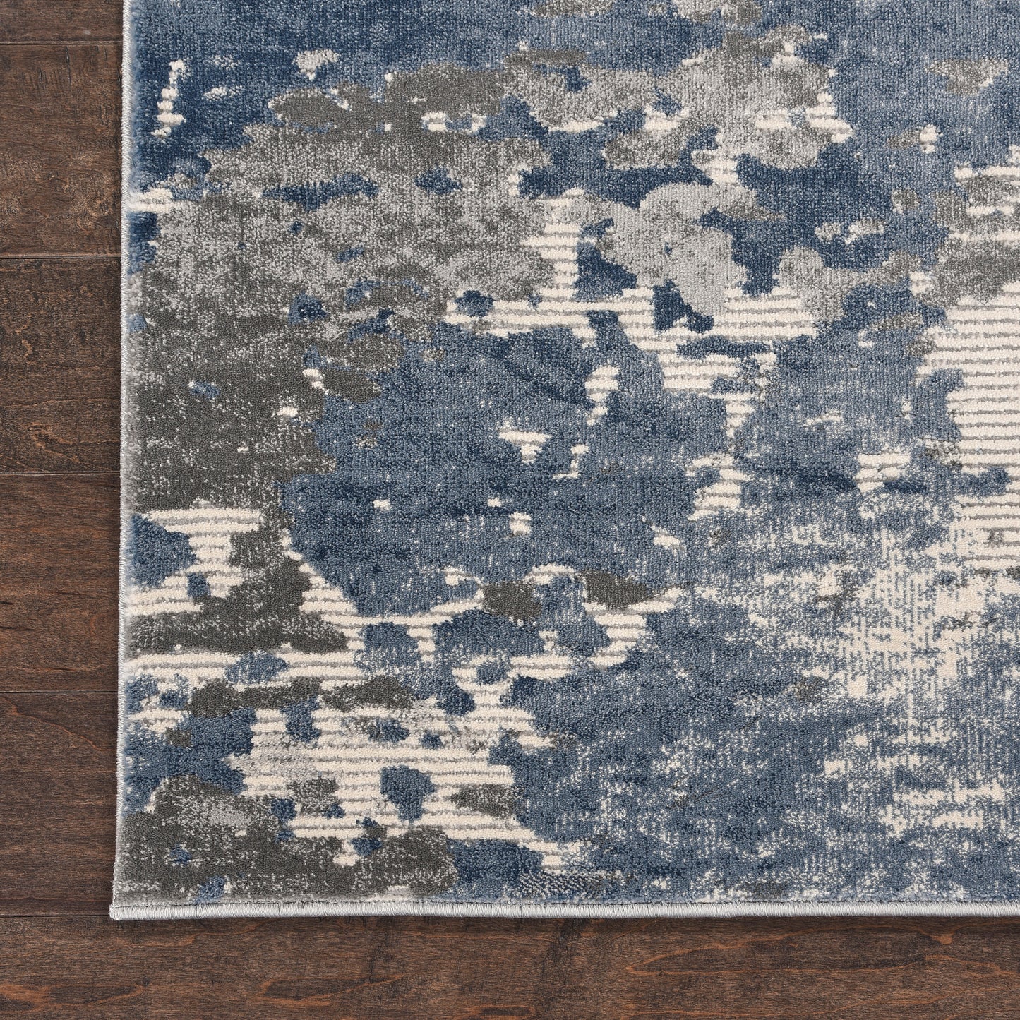 Nourison Home Rustic Textures  Grey Blue  Contemporary