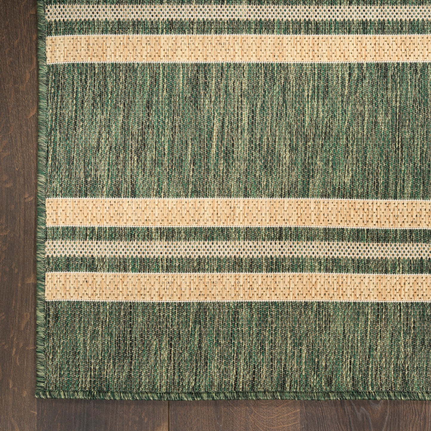 Nourison Home Horizon Indoor/Outdoor  Green  Contemporary