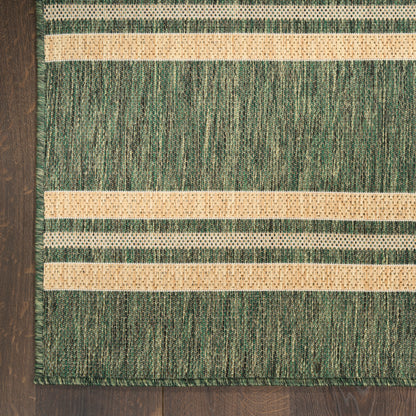 Nourison Home Horizon Indoor/Outdoor  Green  Contemporary