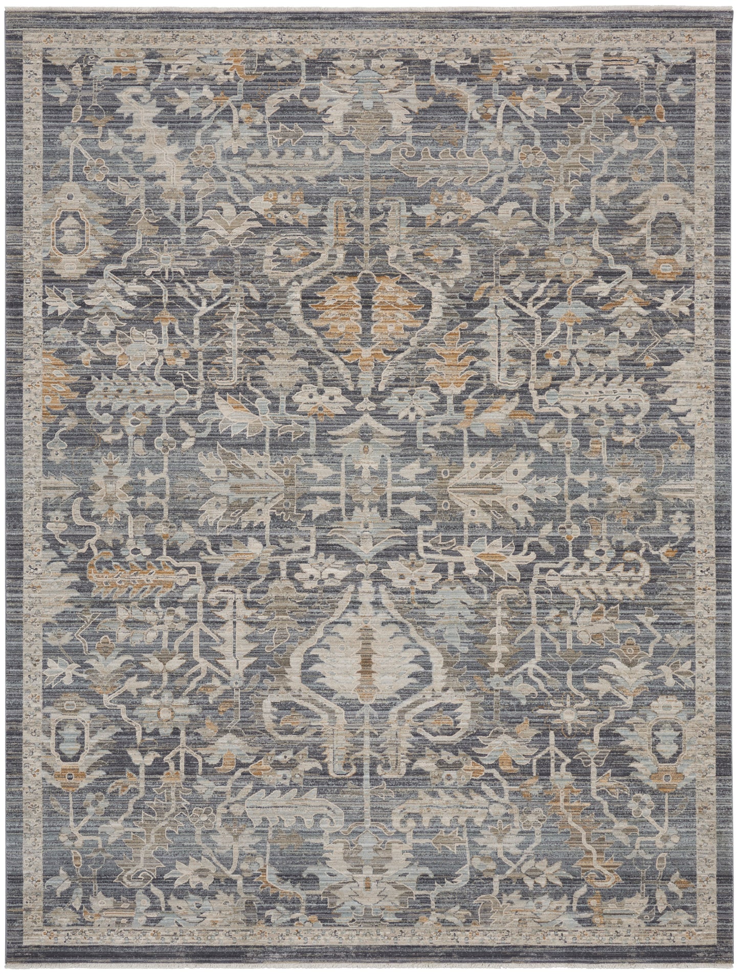 Nourison Home Lynx LNX02 Navy Multicolor Transitional Power-loomed Rug