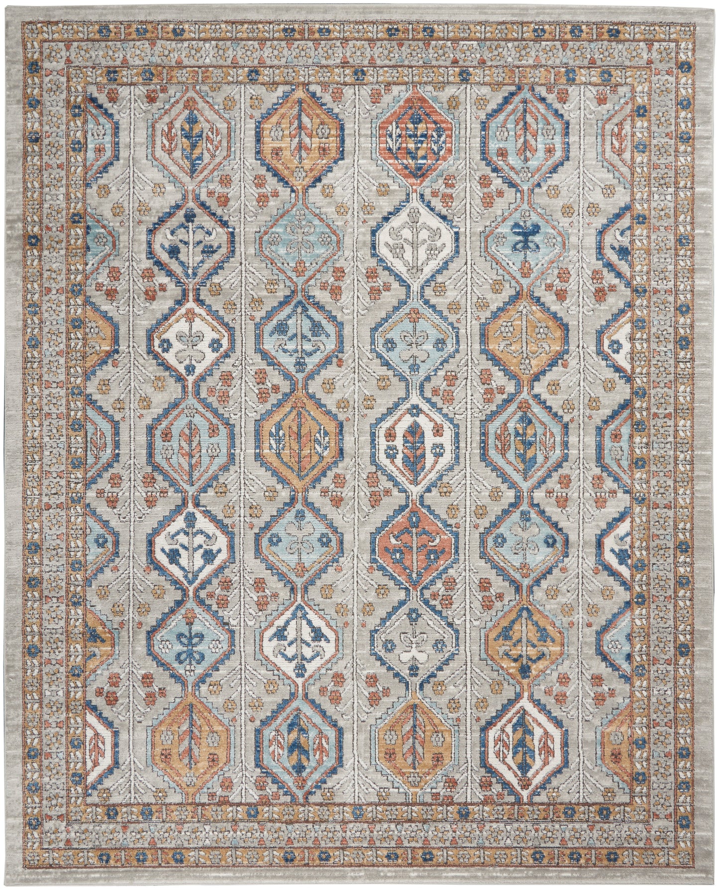 Nourison Home Quarry  Grey Multicolor  Contemporary