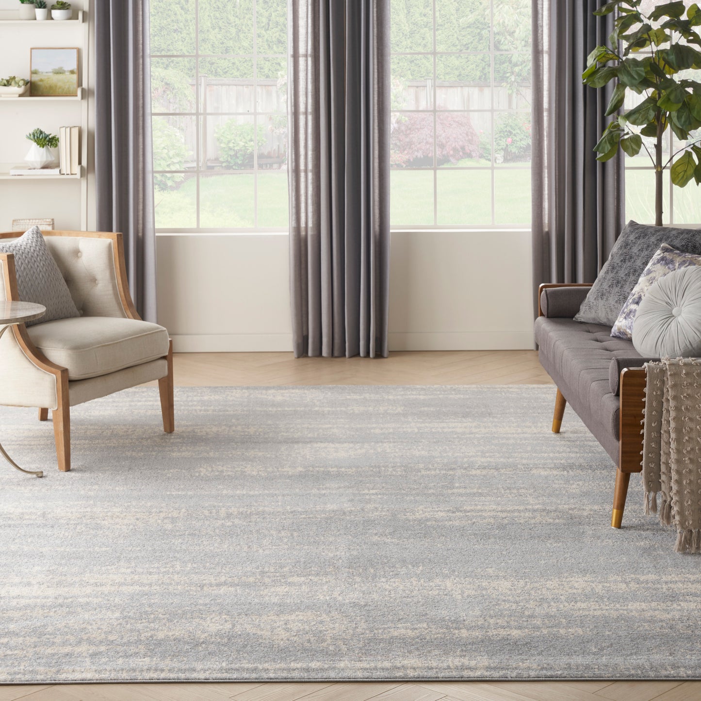 Nourison Home Nourison Essentials  Grey Beige  Contemporary