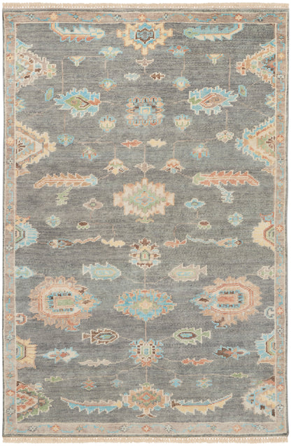 Nourison Home Odessa ODS02 Dark Grey Multicolor Traditional Knotted Rug