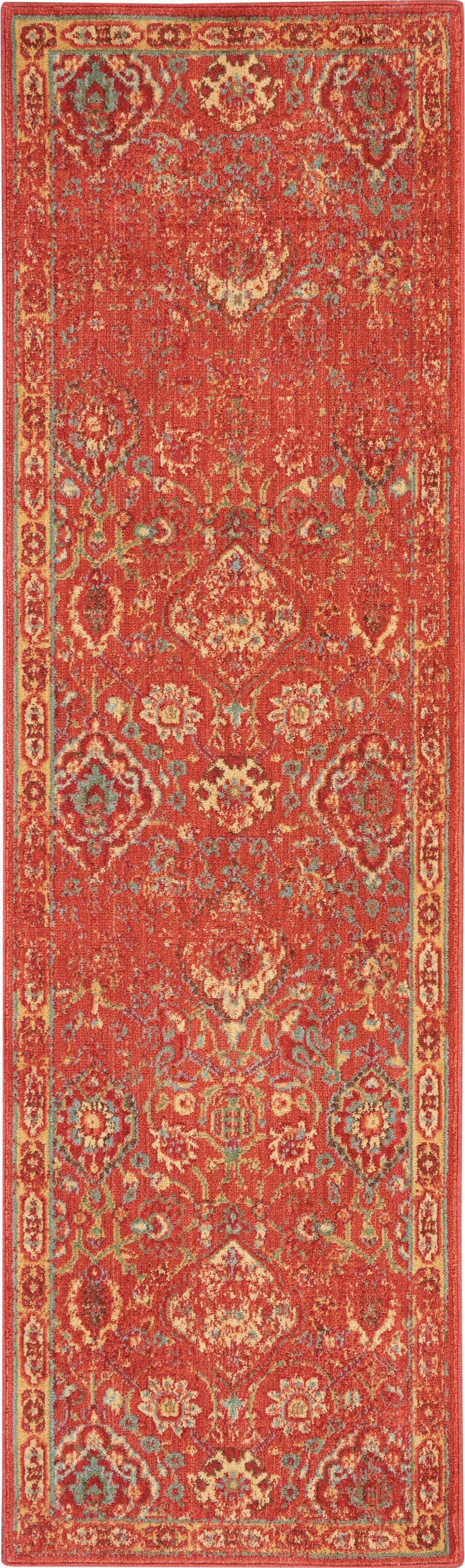 Nourison Home Somerset ST90 Brick Traditional Power-loomed Rug