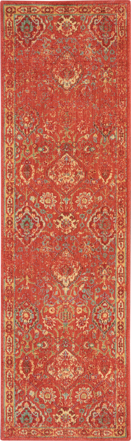 Nourison Home Somerset ST90 Brick Traditional Power-loomed Rug