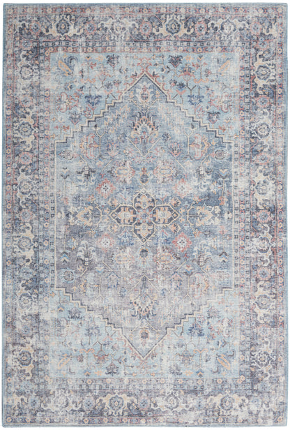 Nourison Home New Concept Washables  Light Grey Blue  Traditional