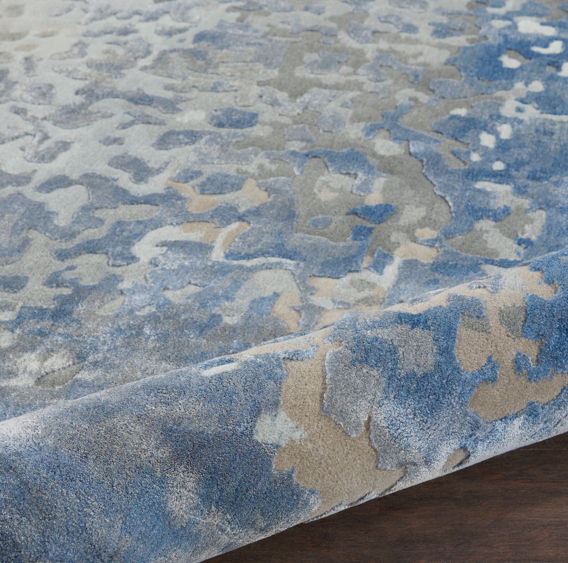 Nourison Home Prismatic  Denim  Contemporary