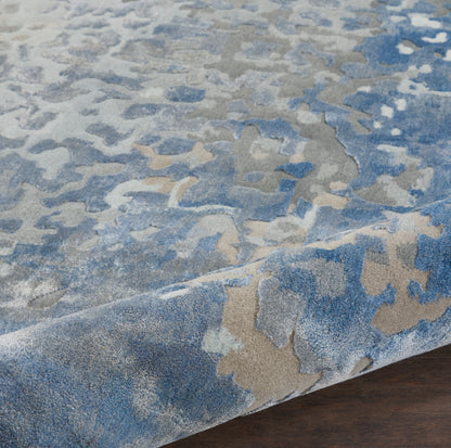 Nourison Home Prismatic  Denim  Contemporary