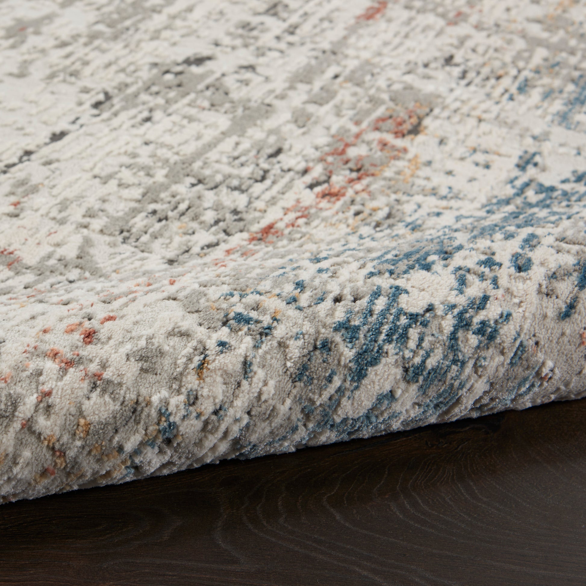 Nourison Home Rustic Textures  Light Grey Multi  Contemporary