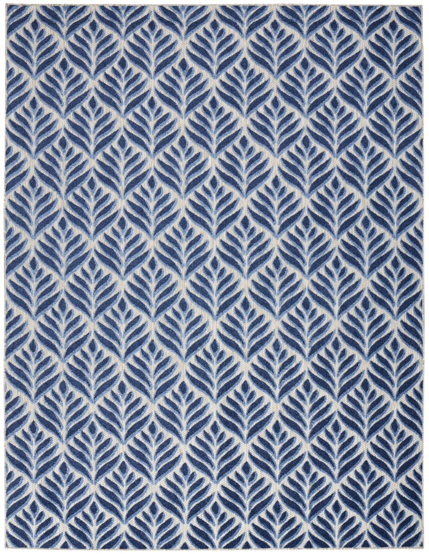 Nourison Home Aloha ALH35 Blue Contemporary Power-loomed Rugs