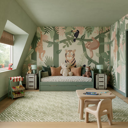 Nourison Home Care Free  Green  Contemporary