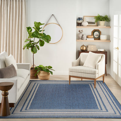 Nourison Home Horizon Indoor/Outdoor  Denim  Contemporary