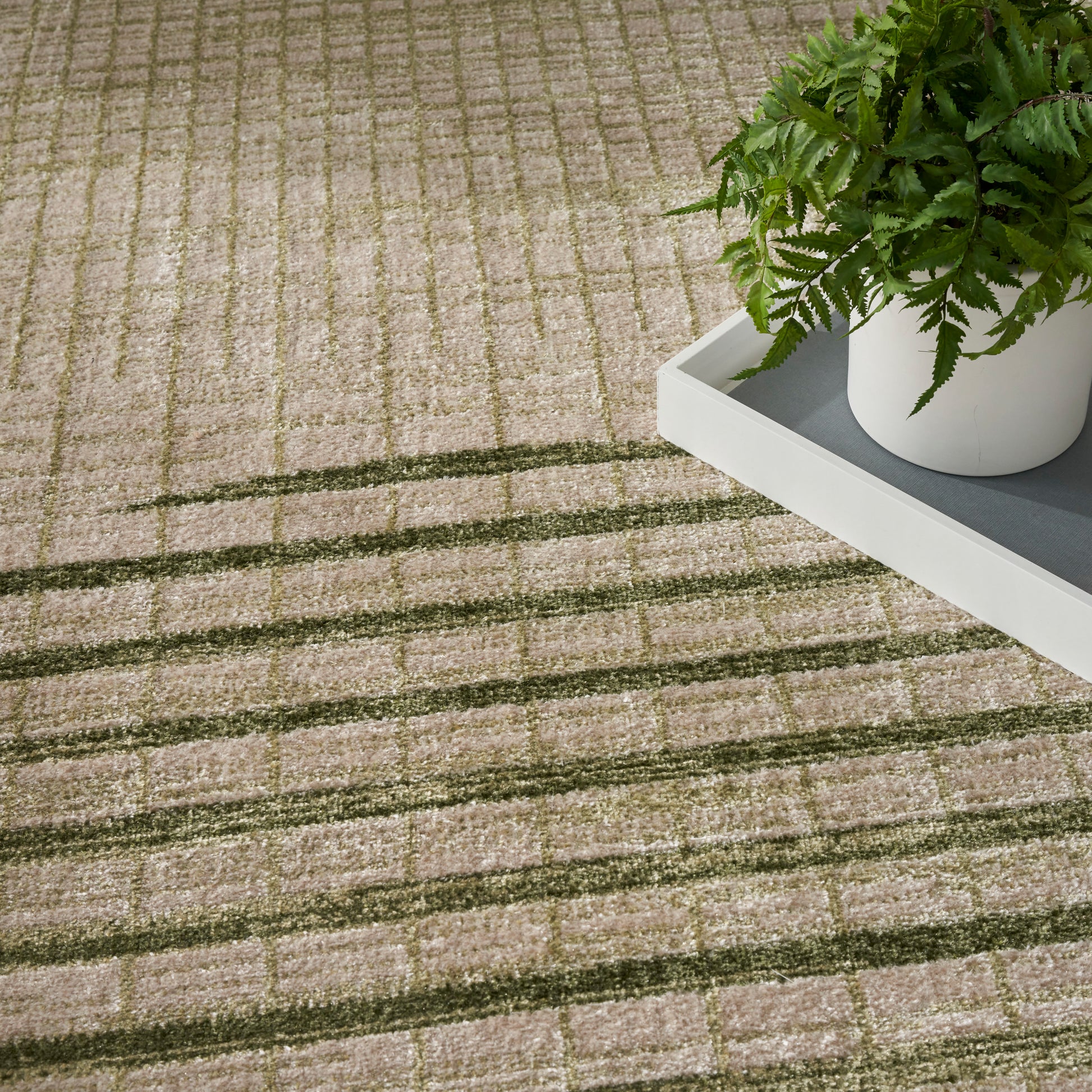 Nourison Home Astra Machine Washable  Ivory Olive  Contemporary