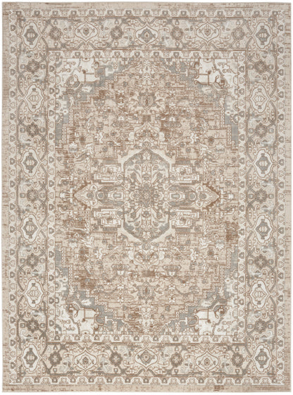 Nourison Home Quarry QUA05 Beige Transitional Power-loomed Rugs