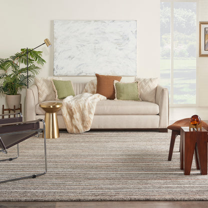 Nourison Home Plateau  Grey Green  Contemporary