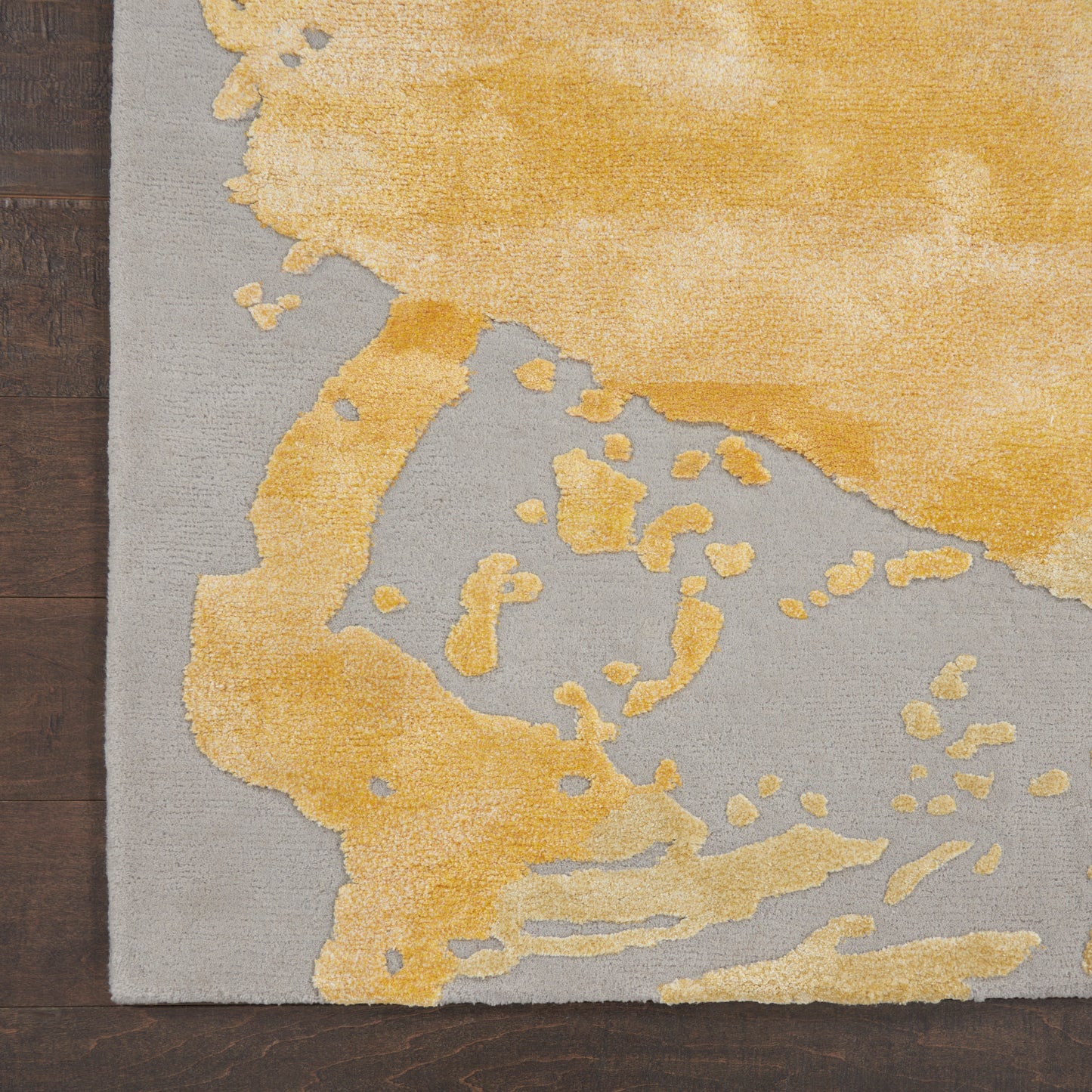 Nourison Home Prismatic  Grey Gold  Contemporary