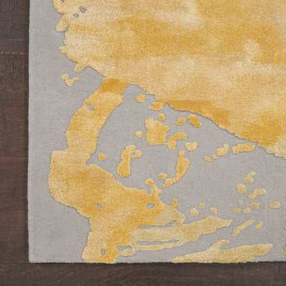 Nourison Home Prismatic  Grey Gold  Contemporary