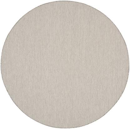 Nourison Home Courtyard COU01 Ivory Silver Contemporary Power-loomed Rug