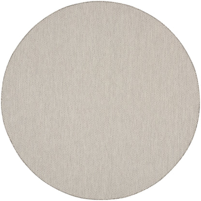Nourison Home Courtyard COU01 Ivory Silver Contemporary Power-loomed Rug