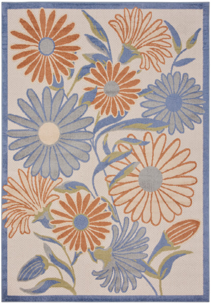 Nourison Home Aloha ALH33 Beige Multicolor Contemporary Power-loomed Rugs