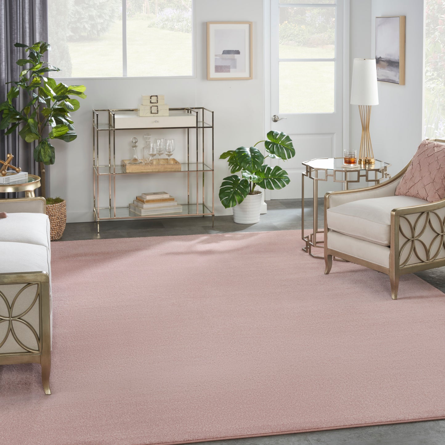 Nourison Home Nourison Essentials  Pink  Contemporary