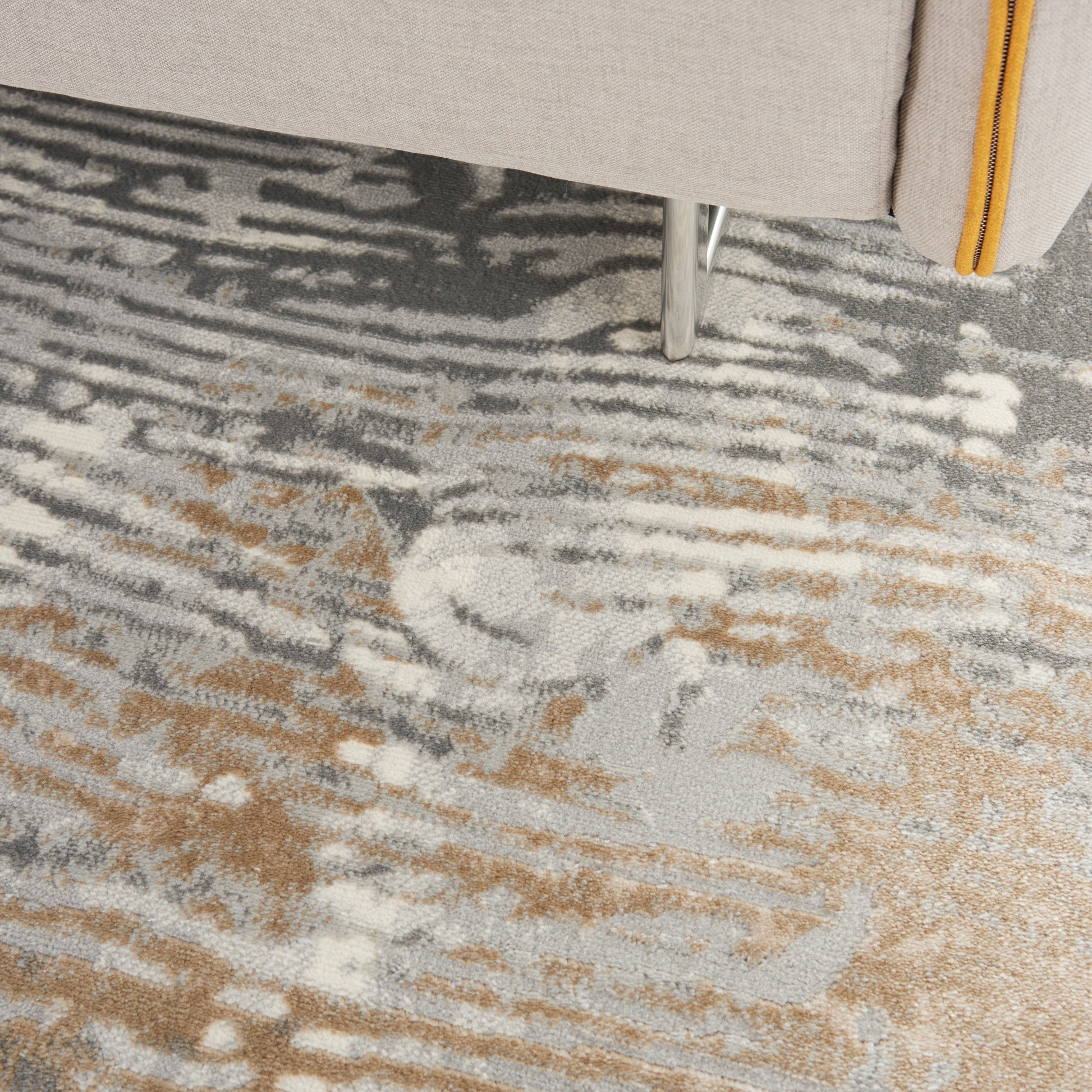 Nourison Home Solace  Grey Beige  Contemporary