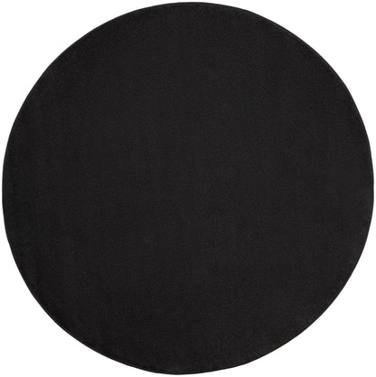 Nourison Home Nourison Essentials NRE01 Black Contemporary Power-loomed Rug