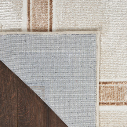 Nourison Home Glitz  Ivory Cream  Contemporary