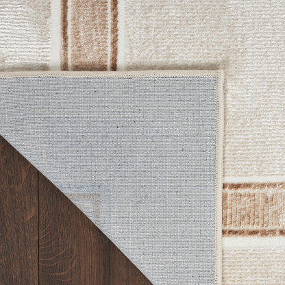 Nourison Home Glitz  Ivory Cream  Contemporary