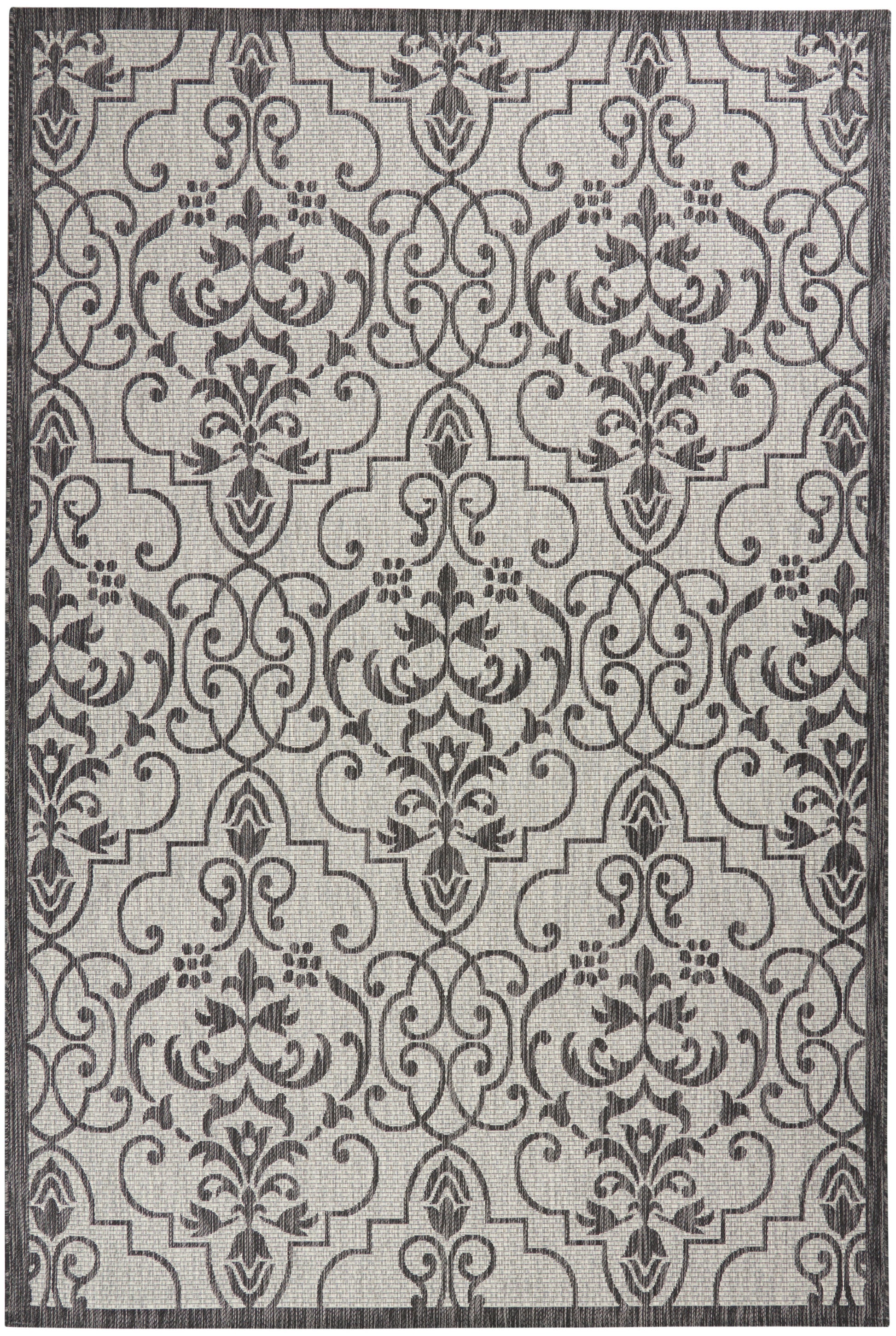 Nourison Home Country Side  Ivory Charcoal  Transitional