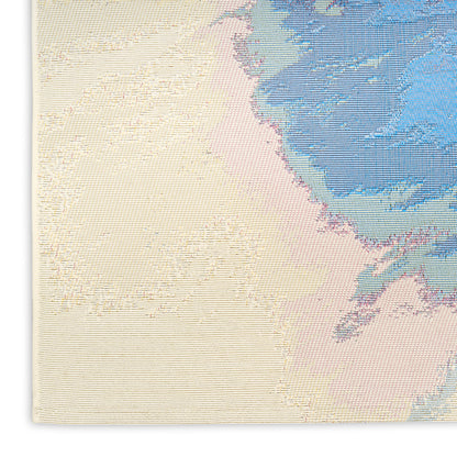 Nourison Home Color Splash  Ivory Multicolor  Contemporary