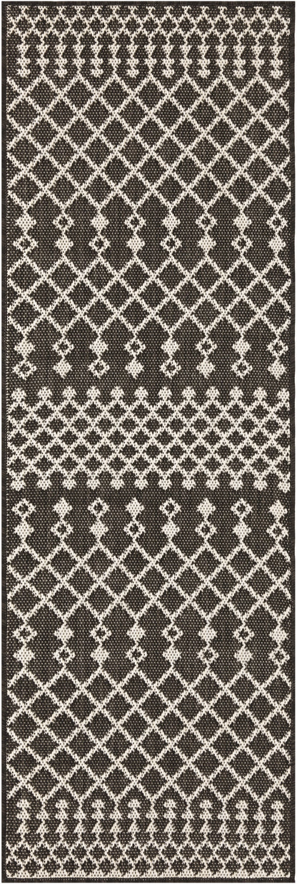 Nourison Home Positano POS02 Black Contemporary Power-loomed Rug