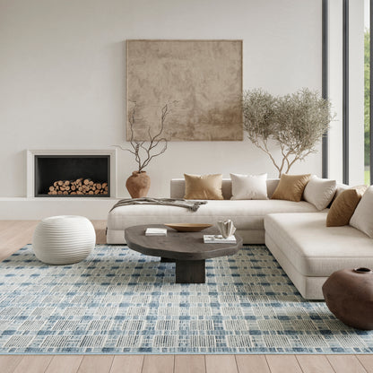 Nourison Home Nordic  Blue  Contemporary