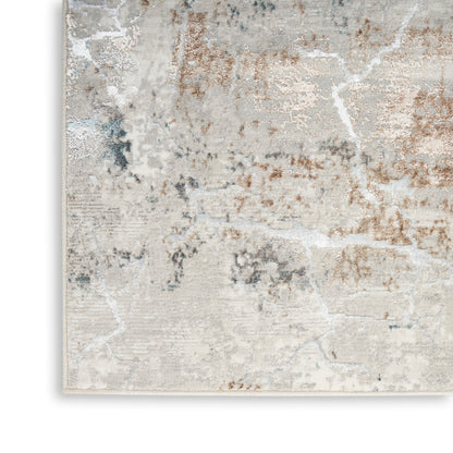 Nourison Home Glitz  Grey Multicolor  Contemporary