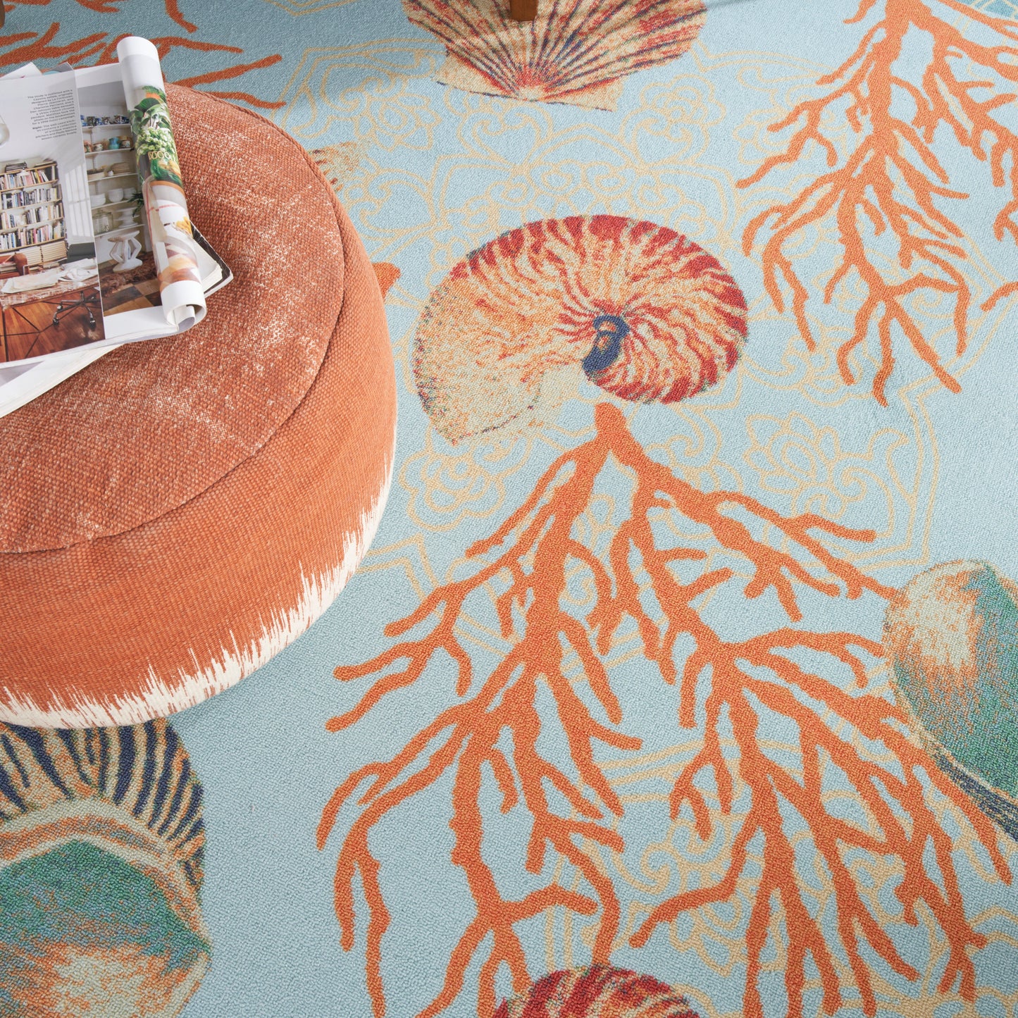 Waverly Sun N Shade  Light Blue  Contemporary