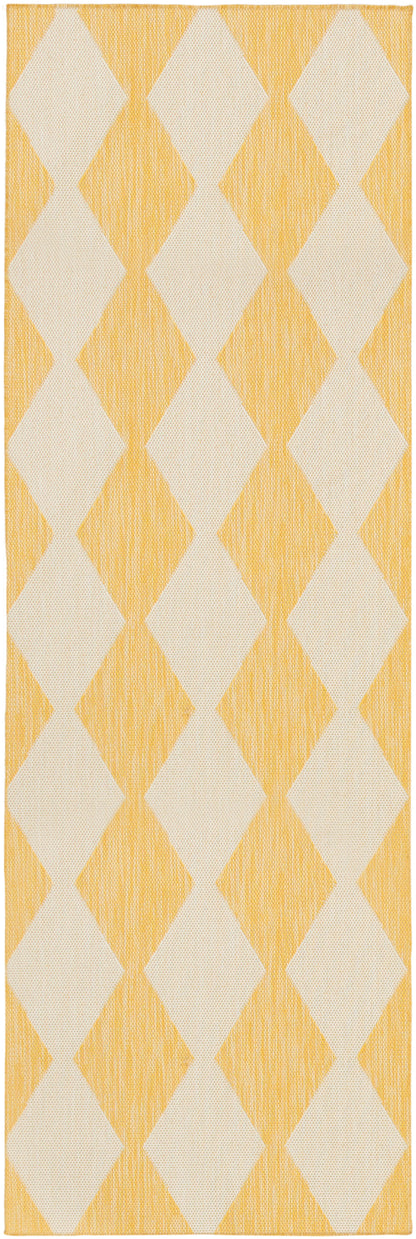 Nourison Home Positano POS04 Yellow Contemporary Power-loomed Rug