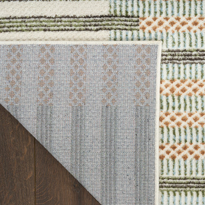 Nourison Home Nordic  Ivory Multicolor  Contemporary