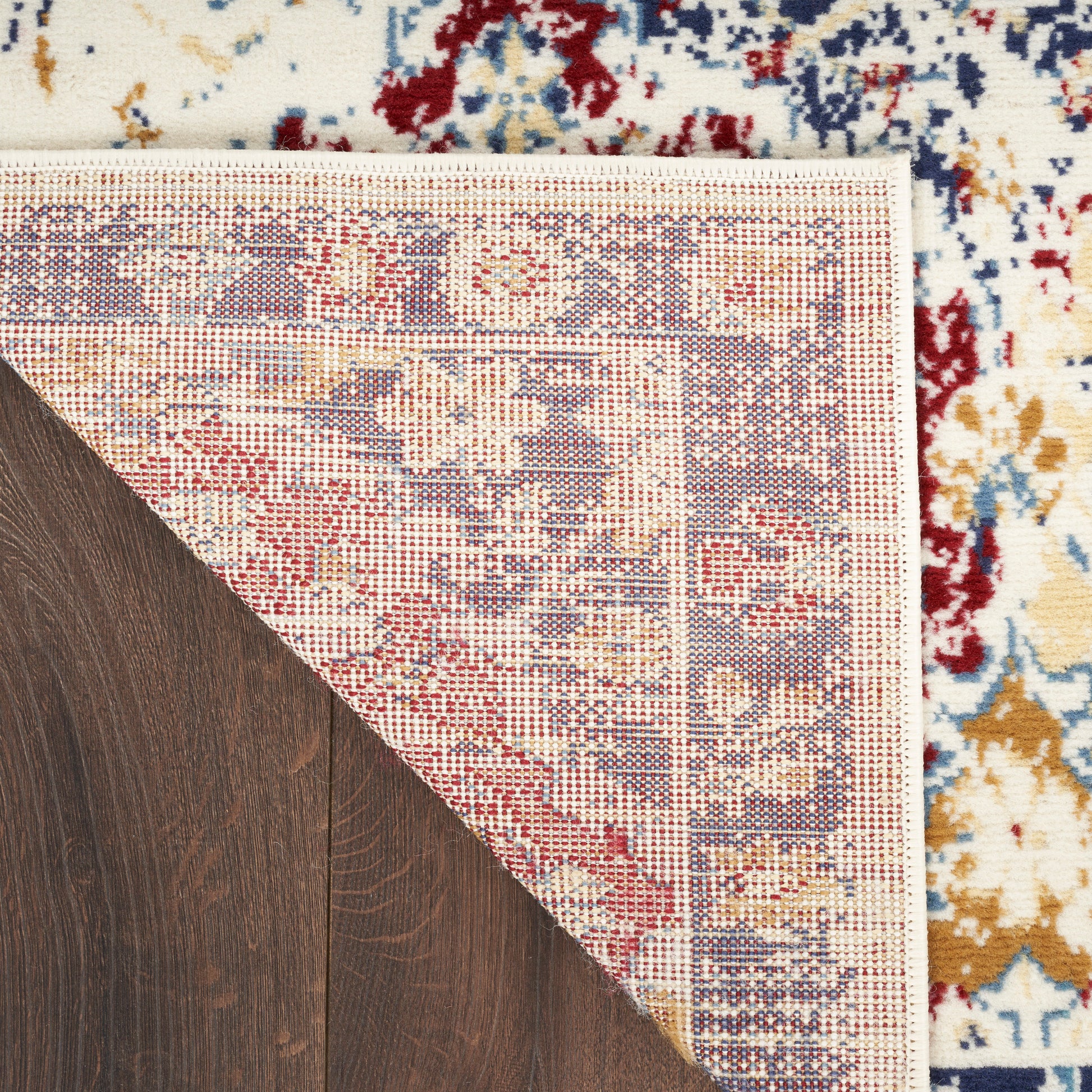 Nourison Home Grafix  Blue Multicolor  Traditional