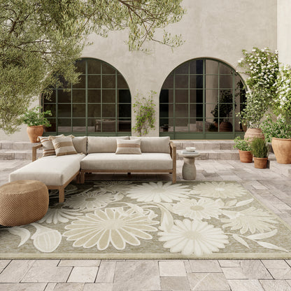Nourison Home Aloha  Ivory Sage  Contemporary