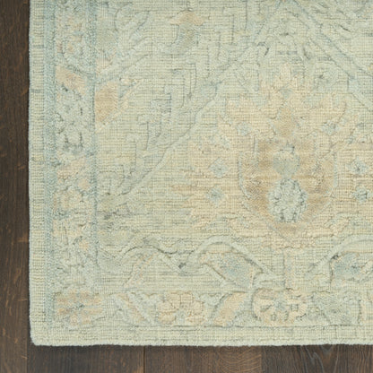 Nourison Home Ravello  Aqua Taupe  Traditional