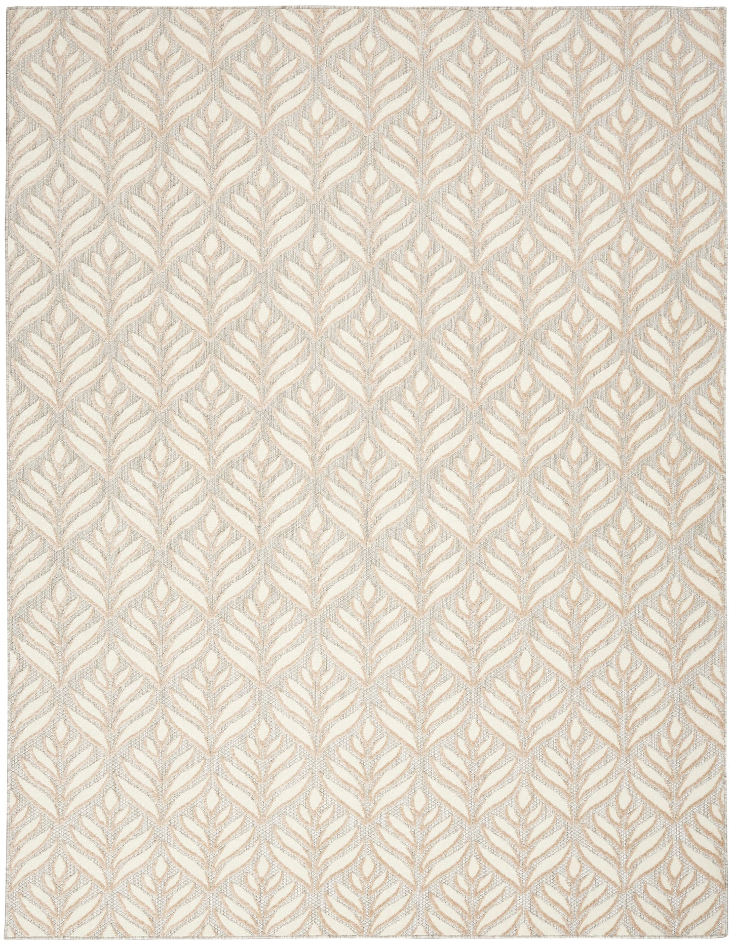 Nourison Home Aloha ALH35 Ivory Grey Contemporary Power-loomed Rugs