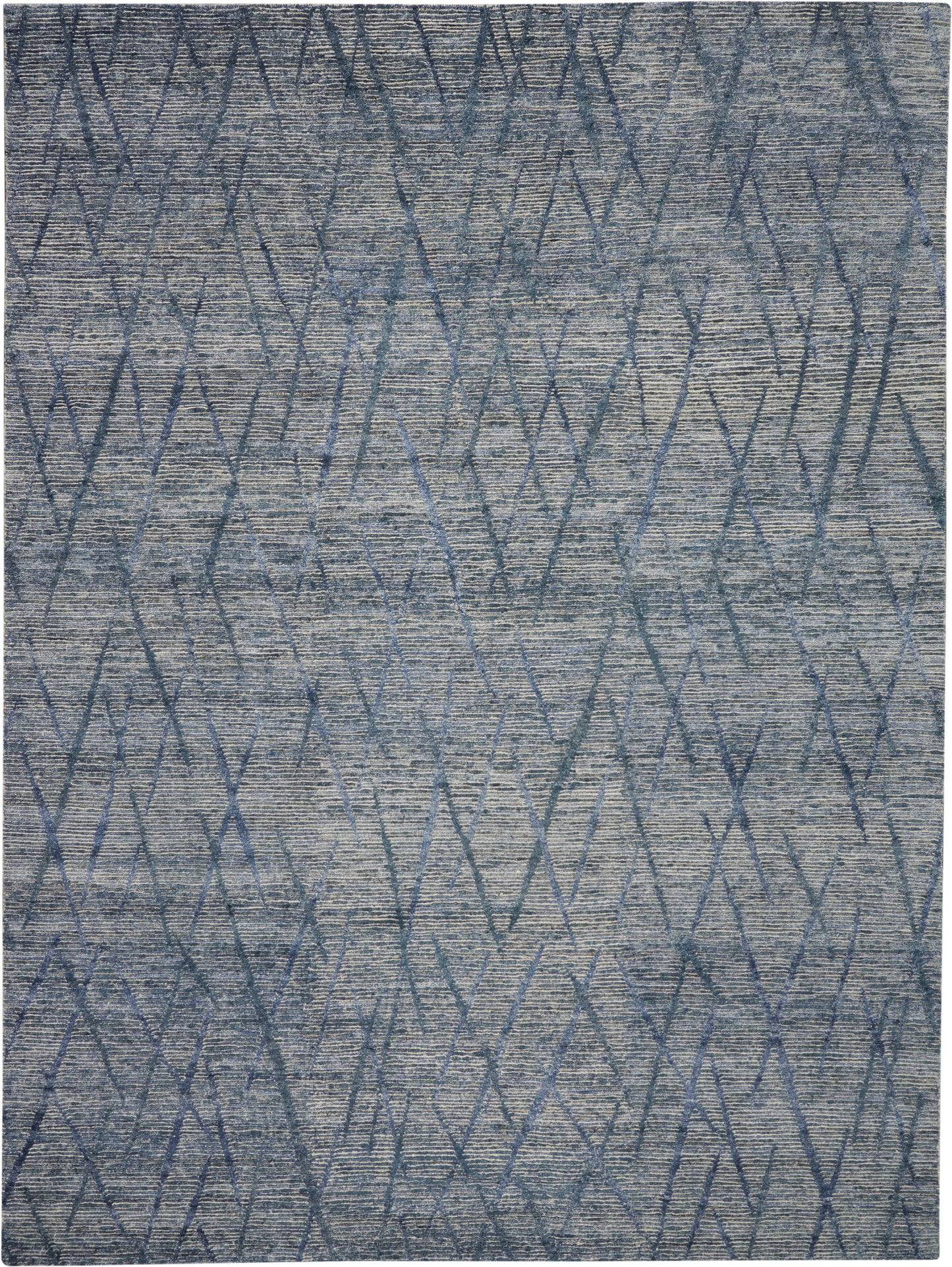Nourison Home OCEAN OCP02 Indigo Contemporary Knotted Rugs
