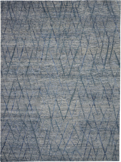Nourison Home OCEAN OCP02 Indigo Contemporary Knotted Rugs