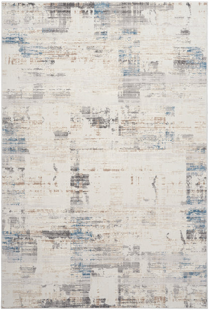 Calvin Klein CK022 Infinity IFN06 Ivory Grey Blue Contemporary Power-loomed Rug
