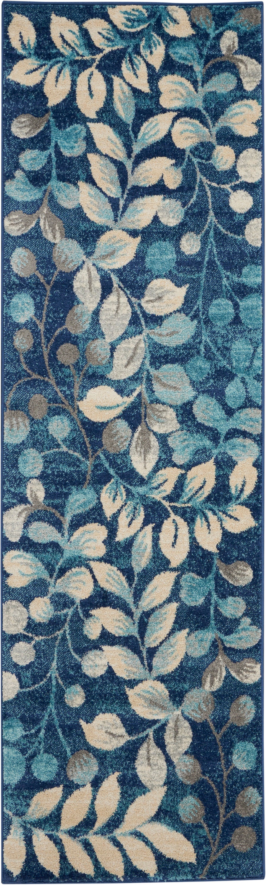 Nourison Home Tranquil TRA03 Navy Contemporary Power-loomed Rug