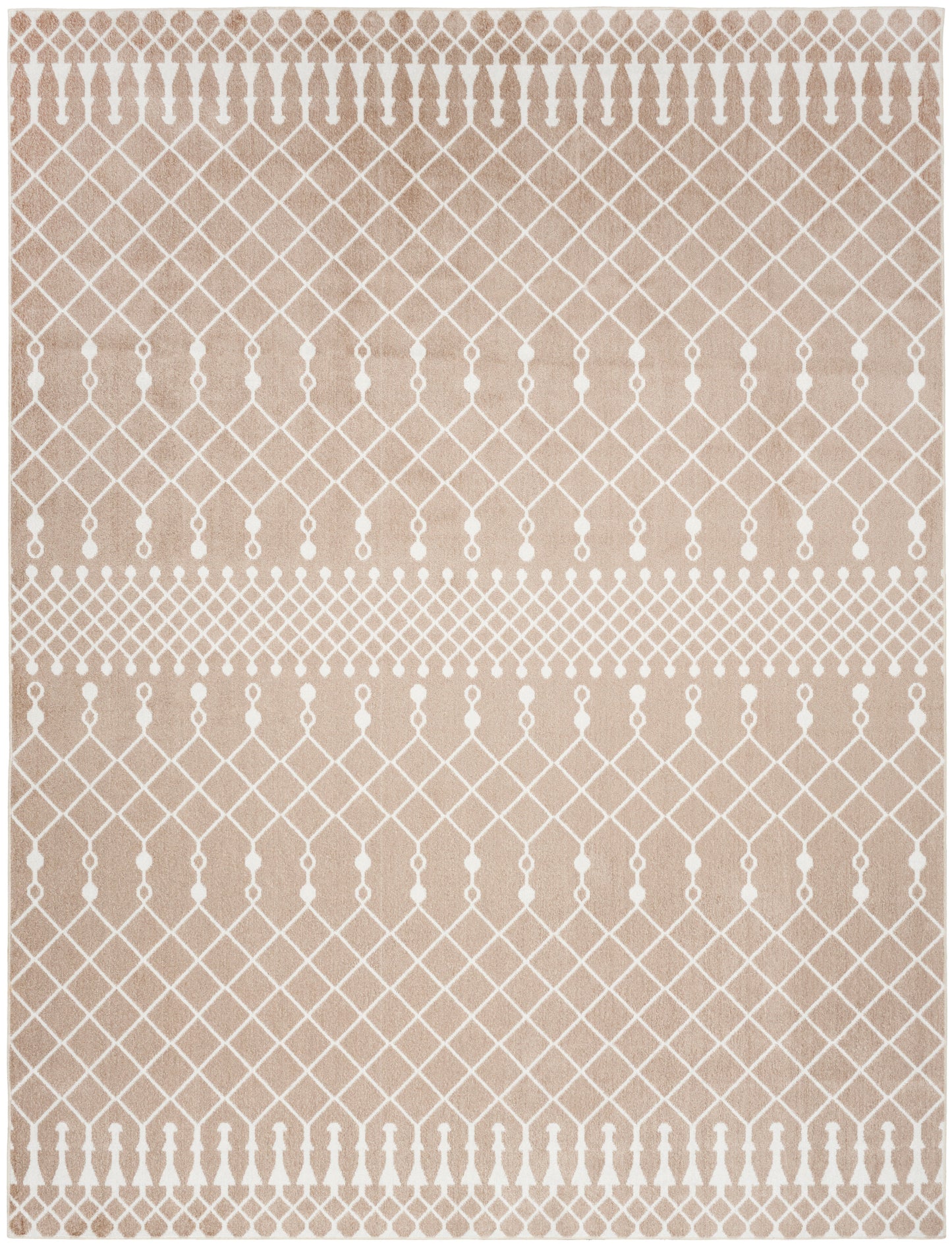 Nourison Home Astra Machine Washable ASW10 Taupe Transitional Power-loomed Rug